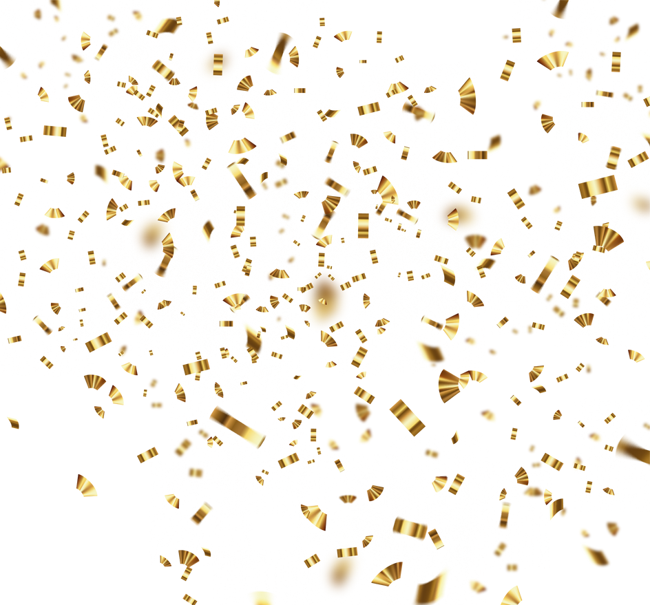 Golden confetti